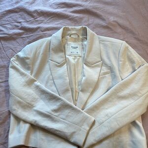 Abercrombie & Fitch Women's Cream Blazer